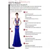 Aline Short Sleeves Evening Dress V-Neck Prom Dresses Mermaid Celebrity Pageant 공식 가운 238p