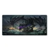 Tillbehör Hot Blood Black Dragon Cool Mouse Pad High Quality Bestselling Advanced Competition Spela Spela Pad Natural Rubber Stora Mattor