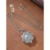 Pendentif Colliers Lotus Auspicious Eight Treasures Om Mani Padme Hum Gawu Box Homme Personnalité Collier Plaqué Femme