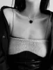 チェーンファッションジュエリーセット女性のゴールデンチェーンパーティーネックレスイヤリングラブブラックダブルウェア