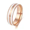 Band Rings Fashion Simple Design Titanium Steel Mens Ring Oil Drip Lover Par Gold Wedding for Women Drop Delivery SMycken DHFRK