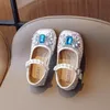 Kinderen Meisjes Schoenen Prinses Boog Enkele Schoenen Voor Meisje Kinderen Casual Mode Lovertjes PU Sandalen Maat 23-35