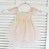 RUE DEL SOL blush flower girl dress French lace and silk tulle dress for baby girl blush princess dress blush tutu244c