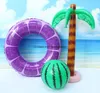 Anneau de natation gonflable d'été flotteurs de piscine matelas roue de bain de cercle pour enfants adultes jouets de Sports nautiques tubes de flotteur de citron de pastèque