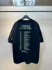 Lyxvarumärke Bale överdimensionerade NC T-shirts IA Graffiti T-shirt Löst fit Tee Summer Top Tags Paris toppar par Paris Loose Cotton T-shirt