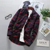 Mannen Casual Shirts Geruite Lange Mouw Mode Knop omhoog Flanel Check Sociaal Shirt Mannen Katoen Herfst Hoge kwaliteit Mannelijke Slim fit Blouse 230721