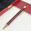 Stylos Gel CT Fine Pôle Stylo À Bille Classique De Luxe Marque Métal Résine Bureau D'affaires Écriture Papeterie Top Cadeau 230721