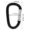 Stora 10 cm carabiners krok säkerhetsmetall vandring camping spänne verktyg aluminium legering d form häng krokar multifunktion klättrande karabiners krok