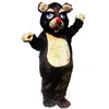 Costumi della mascotte dell'orso di Halloween Vestito del vestito del personaggio dei cartoni animati Vestito da festa all'aperto di Natale Abbigliamento pubblicitario promozionale per adulti