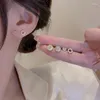 Ohrstecker Bunte L Korea Mode 6 Stück Goldfarbe Kleine geometrische Form Opal Für Frauen Elegant Niedlich Täglich Schmuck Geschenk