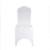 Renk Beyaz Ucuz Sandalye Kapak Spandex Lycra Elastik Sandalye Düğün Dekorasyonu için Güçlü Cepler El Ziyafet Whole268E