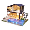 New Girl DIY 3D En Bois Mini Dollhouse Temps Appartement Maison De Poupée Meubles Jouets Éducatifs Meubles Pour Enfants Amour Cadeau T20011264M