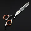 Professional Japan 440C 6 tum hår sax Set Cutting Barber Makas Haircut Hair ScoSor Thinning Shears Frisör SCISSORS300K