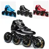 Schroevendraaiers Professional Cityrun Rollers de vitesse en ligne pour course sur piste en salle, compétition de vitesse, rouleau en fibre de carbone 110 mm, 100 mm, 90 mm