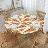 Table Cloth Waterproof Tablecloth Round Elastic Slice Pizza Cover Coffee Pad