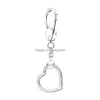 Charms 2022 Trend 925 Sterling Sier Pouch Heart Charm Holder Ring For Pandora Keychain Pendant Gifts Women Drop Delivery Jewelry Fin Dh3Nq