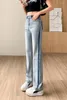 Jeans femme taille haute femme Streetwear coréen Denim vêtements Laides pantalon jambe droite mode