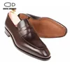 Saviano 7556 Supotos de cães de casamento do tio Best Man Shoe Business Office de couro formal Sapatos para homens Original S