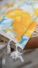 Vorhang mit ländlichem Blumenmuster, gelb bedruckter Baumwoll-Leinenstoff, halbverdunkelnd – Küche, Wohnzimmer, Schlafzimmer