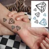 Diamant Wasserdicht Temporäre Aufkleber Mode Kristall Design Temporäre Tattoo Aufkleber Kinder Geschenke Paste Schwarz Marineblau Tatto