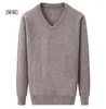 Men's Sweaters Arrival Fashion High Quality Cashmere Thickened Autumn Winter Computer Knitted Casual V-neck Pullovers Plus Size XS-5XL