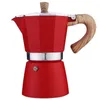 Pot Moka en aluminium pour 3/6 tasses, cafetière expresso italienne Portable, cafetière Hine, Camping