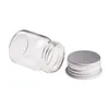 Lagringsflaskor 12 st 5 ml glasburk med aluminium täcker små mini burkar önskar lådans provflaska