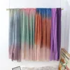 Scarves Ombre Wrinkle Bubble Pleated Cotton Viscose Shawl Scarf High Quality Gradient Fringe Pashmina Stole Wrap Muslim Hijabs Sjaal