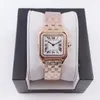 Ladies Quartz Pil Watch Designer 22 * ​​22/27 * 27mm İzle 904L Tüm Paslanmaz Çelik Sapphire Su Geçirmez İzle Montre De Luxe