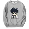 Felpe con cappuccio da uomo 2023 Anime Jujutsu Kaisen Felpe Uomo Donna Gojo Satoru Manga Graphic Felpa con cappuccio Girocollo Casual Oversize Tuta Pullover