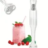 Electric Immersion Hand Blender(White),Mixer,Chopper,Powerful 180 Watt Ice Crushing 2-Speed Control One Hand Mixer,Removable Blending Stick For Easy Cleaning.