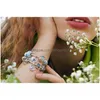 Charms 2023 Spring 925 Sterling Sier Charm Primitive Blue Llow -Like Ladybug Diy Pandora Bracelet Jewelry Gift Drop Delivery Finding Dhrgf
