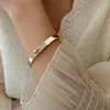 Bracelet 2023 coréen luxe exquis métal Snap Bracelet Europe amérique mode brillant cristal géométrique femmes bijoux