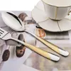 Dinnerware Sets AJOYOUS 24Pcs Stainless Steel Tableware Luxury Forks Tea Spoons Knife Western Dinner Flatware Set