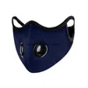 Máscaras de malha de filtro de poeira substituíveis com válvulas duplas máscaras faciais de pano antipoluição de poeira Filtros de carvão ativado Earloop máscara externa
