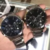 Selling Top Factory AR watch New AR2434 AR2448 AR2454 AR2453 AR2458 Chronograph Men Watch Classico Mens Wristwatch241R