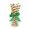 Drinking Straws Disposable Degradable Paper Sts Eco-Friendly Striped Design Summer Party Birthday Juice Drop Delivery Home Garden Ki Dh3Ov