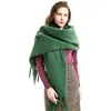 Nuovo arrivo moda autunno inverno donne spesse sciarpa scialli pianura nuovo designer nappa orditi colori solidi di lusso sciarpe per le donne2594