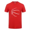 T-shirt da uomo 2023 T-shirt con stampa di basket design divertente Visual Poor Pattern Street Sports Casual Top allentato in puro cotone