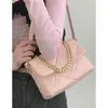 Evening Bags Casual Versatile Chain Leather Women's Shoulder Bag Luxury Designer 2023 High Quality Crossbody Stylish Simple Handbag 230721