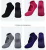 Femmes Anti-dérapant Silicone points Yoga Chaussettes Coton Serviette Bas Danse Ballet Pilates Dames Entraînement Sportif Durable Chaussette Chaussons avec Poignées