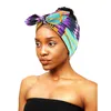 Headwear Hair Accessories African Print Women Headband Knot Bow Style Stretch Bandana Make Up Yoga Sports Band 230721