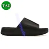 Designer sandal män kvinnor lugna glider sandaler svart havsame segel vit geode teal jade is gummi tofflor sommar strand män platt klack klassiker casual tofflare