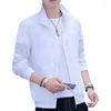 Men's Jackets Summer UV Proof Men Skin Coats Stand Collar Mens Breathable Thin Cool Sunscreen Clothing Casual Plus Size M-5XL