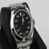 2020 New Style RO Automatic 2813 Movement Air King Men Watch Black Dial 316ステンレスバンド男性ウォッチモノーHEMMO290P