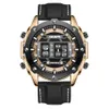 Akdpbn Unikalny osobowość kwarc zegarki domic duży silikonowy zszywek męski zegarek Mens Watch Creative Roller Design Luminous Rwenewatches253e