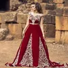 Marockanska kaftan formella aftonklänningar med ärmar spetsar applikationer arabiska dubai special tillfälle klänningar långa prom klänningar 2021246u