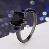 luxueux anneau pour femmes diamant zircon cristal coeur anneau pour femmes bijoux cadeaux d'niversaire bijoux accessoires