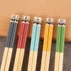Chopsticks 5pcs/set Bamboo Panda Dot Wood Kitchen Restaurant Canteen Reusable Tableware For Rice Sushi Beef Chop Sticks