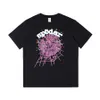 Men's T-shirts Spider Web 555 Graphic 230gsm Cotton Summer Hip Hop Men O-neck t Shirt Harajuku Male T-shirt Tops Tees Streetwear AJGK